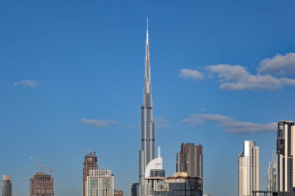 Der Burj Khalifa in Dubai ist das höchste Hochhaus der Welt.