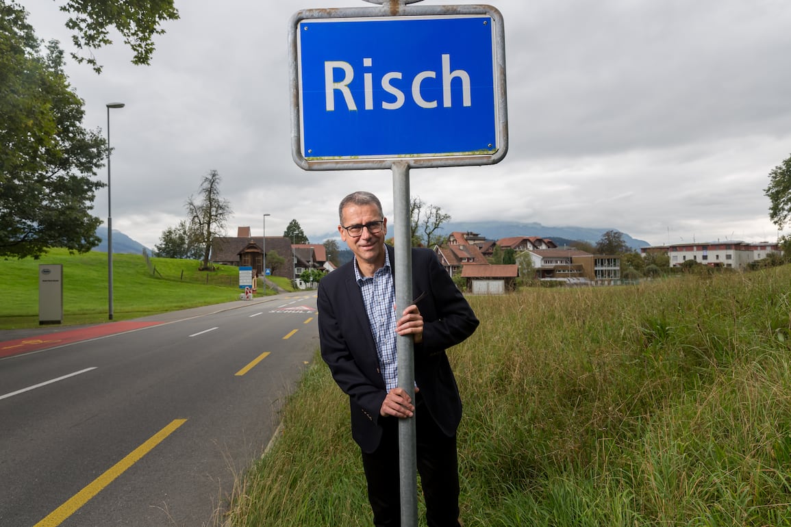 GemeindeprÃ¤sident Risch, Peter HausherrGemeinderanking 2021Fotografiert Ende september-Anfangs Okober 2021in Risch (ZG) 