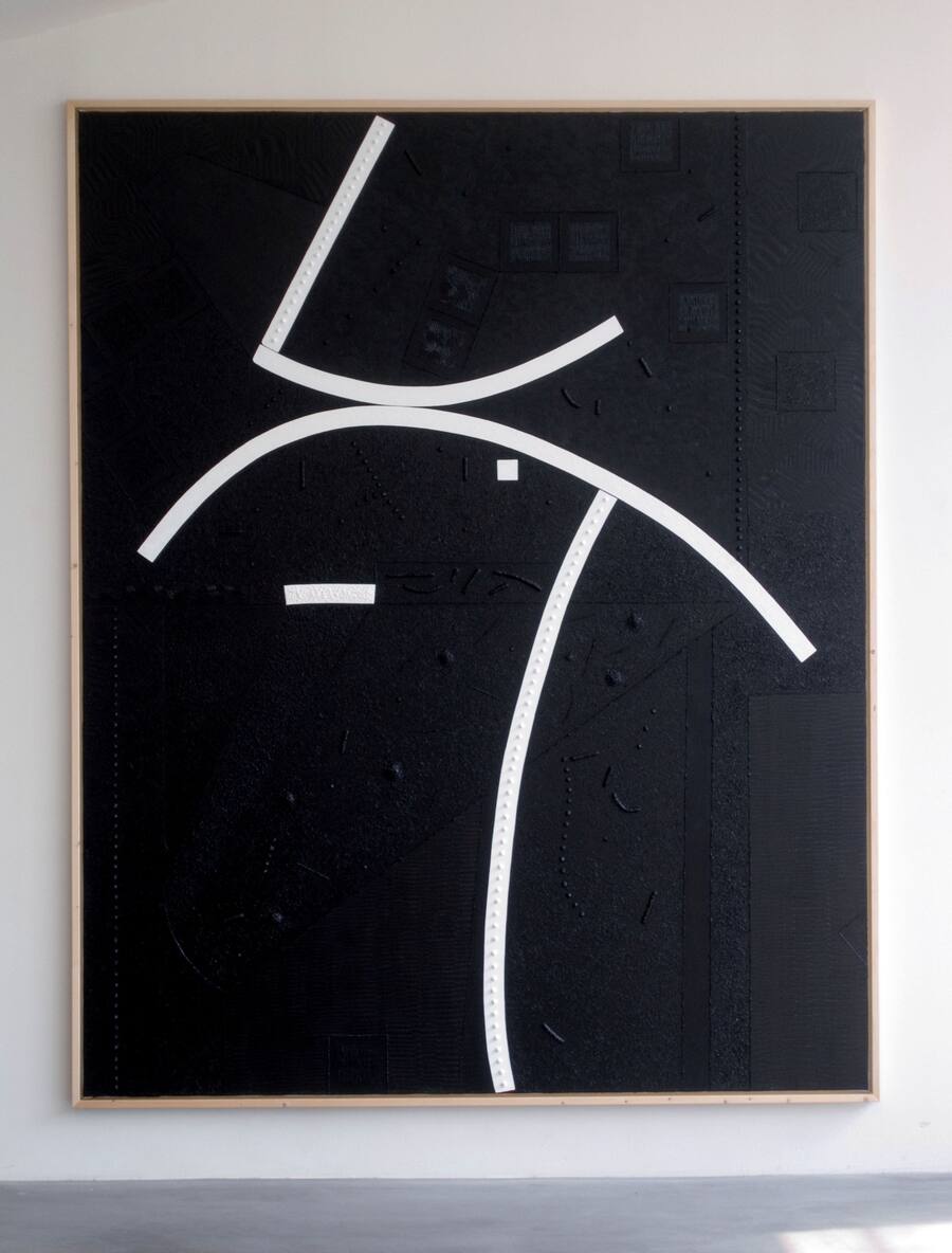  Thomas ­Arnolds, «Rausspazieren», 2010, Öl auf Leinwand, 250 × 200 cm